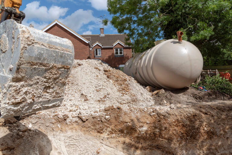 Septic tank installation in the south of England